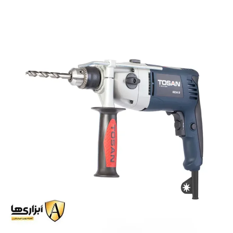 دریل 13 میلیمتری چکشی گیربکسی توسن مدل 0034Db