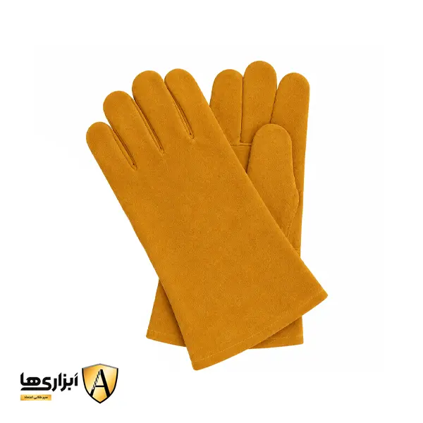 دستکش ایمنی ساق کوتاه تمام چرم