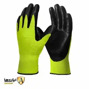 دستکش ایمنی کف مواد نیتریل شیاریwood