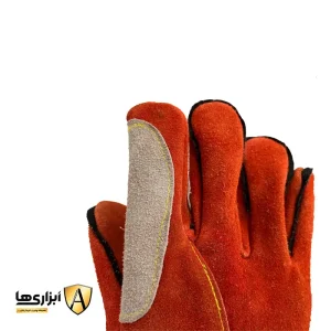 دستکش ایمنی تمام چرم انگشت دوبل
