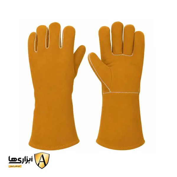 دستکش ایمنی هوبارت چرم ساق 40 سانتی