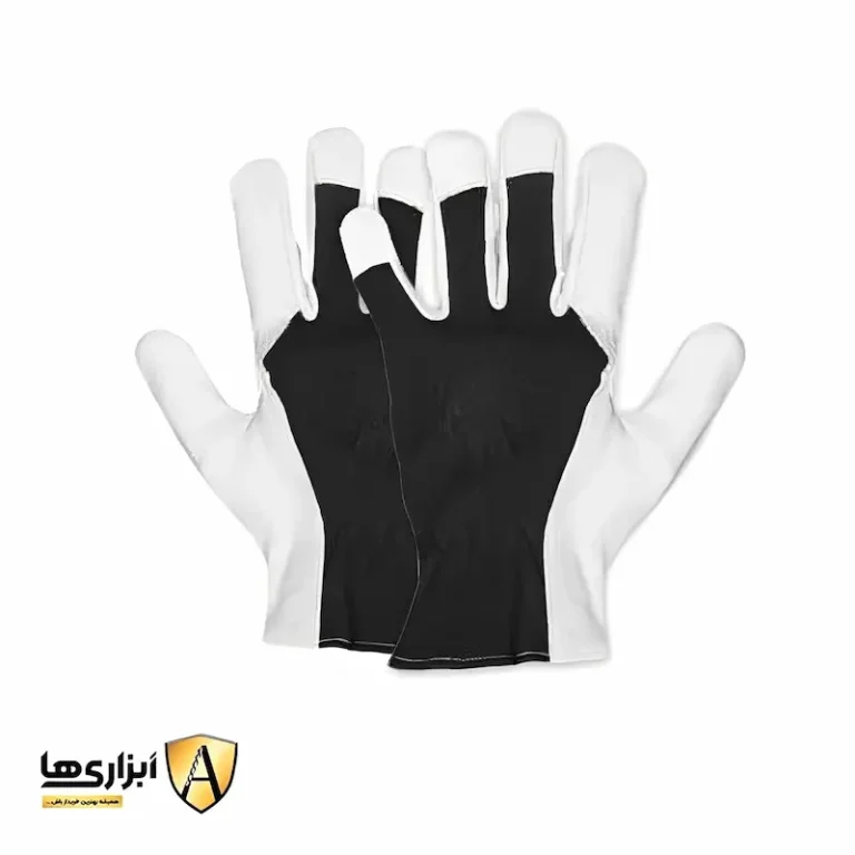 دستکش ایمنی کف چرم آرگون پشت پارچه