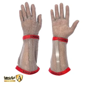 دستکش قصابی زنجیری ساق بلند