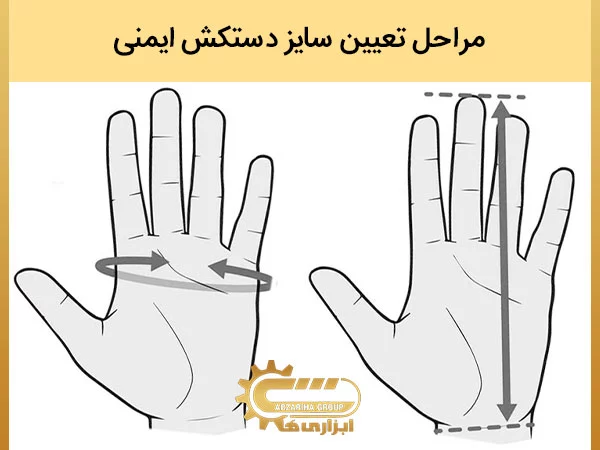مراحل تعیین سایز دستکش ایمنی
