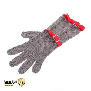 دستکش ایمنی قصابی زنجیری ساق 8 سانت