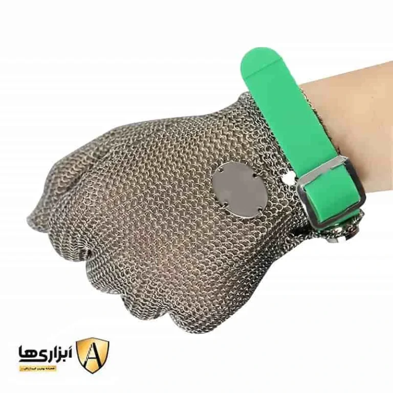 دست قصابی زنجیری بند لاستیکی