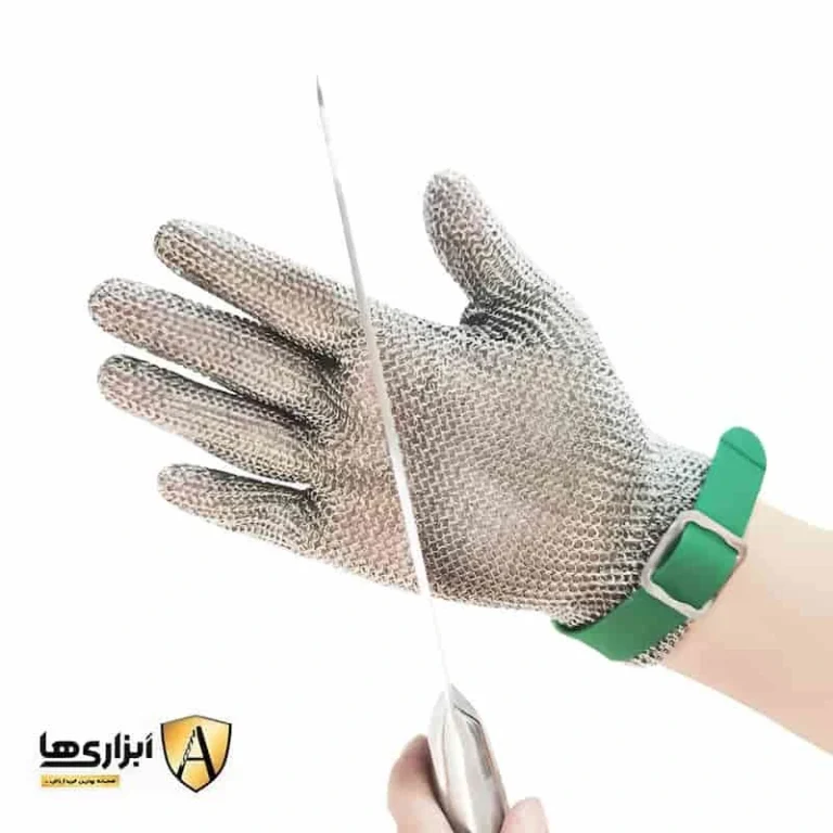 دست قصابی زنجیری بند لاستیکی